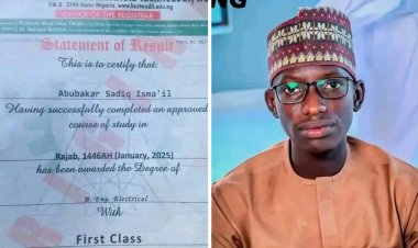 ADUSTECH Graduate, Abubakar Sadiq Ismail, Achieves Academic Excellence with First Class Honors in Electrical Engineering