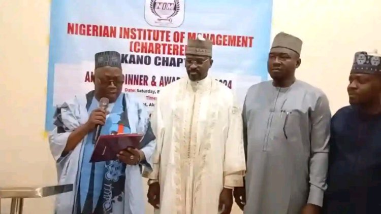Northwest University Kano VC, DVC, and Registrar Honored with Prestigious Awards by Nigerian Institute of Management
