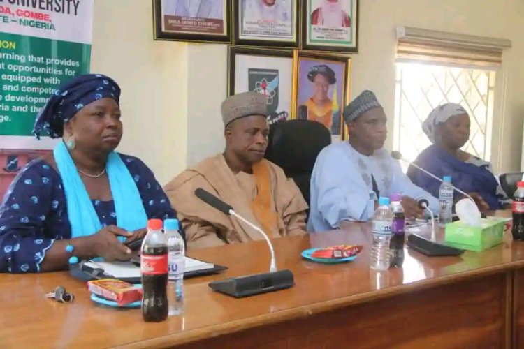 Gombe State University Registrar Holds Interactive Meeting with Registry Staff