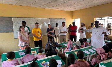 American University of Nigeria Leadership Embarks on Community Engagement Visit to IDP Camp and Primary School