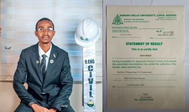 ABU Zaria Graduate Shares Inspiring Story of Academic Excellence