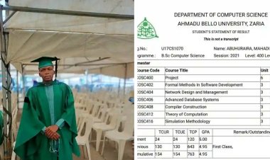 Kaduna State Government Awards Scholarship to ABU Overall Best Graduating Student