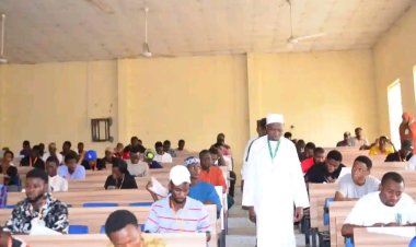 FULafia Vice-Chancellor Inspects Examination Halls as First Semester Exams Commence
