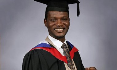 FUOYE Scholar Excels in UK, Graduates with Distinction in Environmental Management