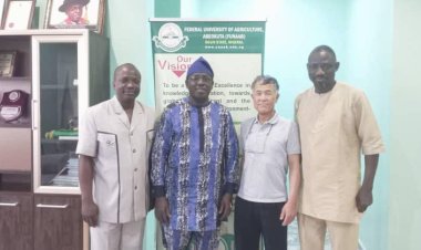 Shinshu University’s Prof. Asami Takiro Pays Courtesy Visit to FUNAAB Vice-Chancellor Prof. Babatunde Kehinde