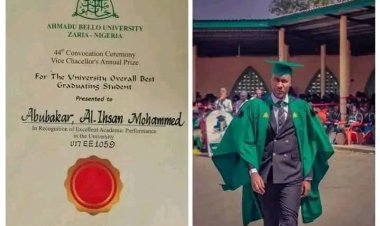 Al-Ihsan Mohammed Emerges Overall Best Graduating Student of Ahmadu Bello University