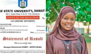 Meet YSU Best Graduate, Surayya Muhammad Kabir Who Bagged First Class In Physics