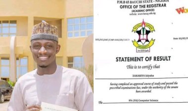 Sa'adu Zungur University Student Zakariya Isiyaka Emerges Best Graduating Student