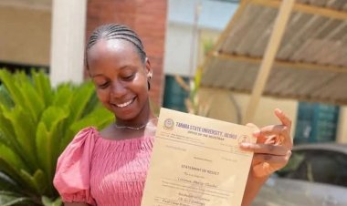 Taraba State University Student Oluchi Mercy Livinus Achieves Academic Excellence