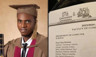 Meet Bello AbdulRahmon Taye, who bagged first class honours in Bachelor of Tech Computer Science With 4.60/5.00 CGPA