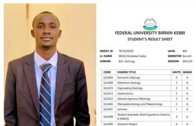 Federal University Birnin Kebbi Records First First-Class Graduate in BSc. Geology