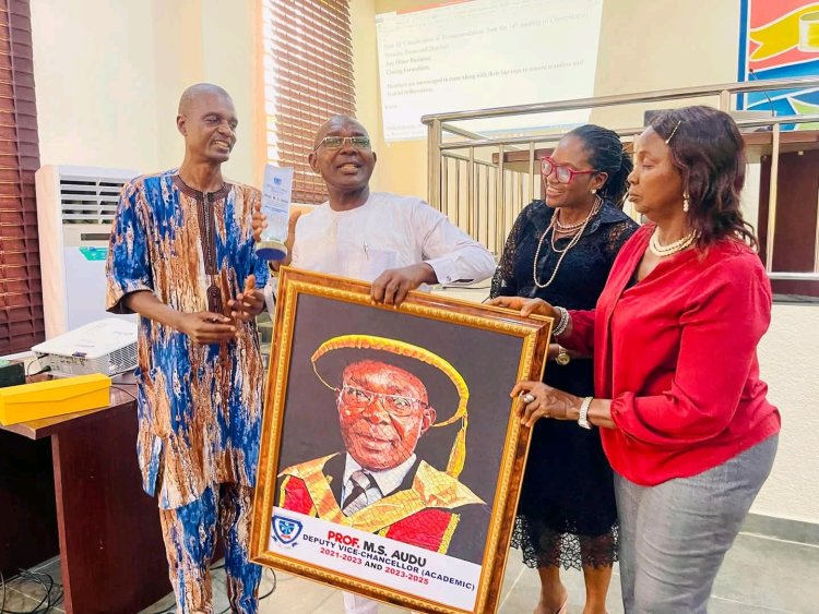 FULafia Senate Honors Prof. M.S. Audu with Excellence Award