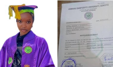 Usmanu Danfodio University Graduate Shahida Ajiya Achieves Academic Excellence