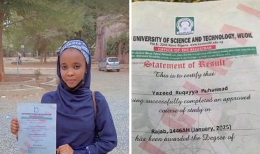 Aliko Dangote University Graduate Ruqayya Muhammad Yazeed Achieves Outstanding Success