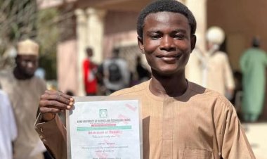 Aliko Dangote University Student Lukman Ibrahim Excels Academically with 4.84 CGPA