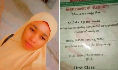 Aliko Dangote University Graduate Neola Ijeoma Achieves First-Class Honors In Biochemistry