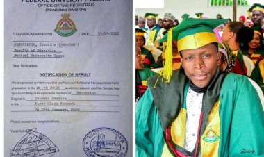 Meet Jibreel Almustapha Overall Best Student of the Faculty of Education FUGUS