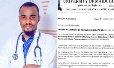 UNIMAID Student Mohammed Gaji Bulama Achieves Distinction in MBBS Program