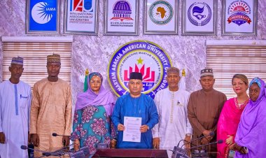 Maryam Abacha American University of Nigeria Signs MoU with Woldia University