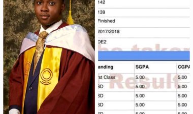 UNILAG Graduate Akanmu David  Celebrates Outstanding Achievement Of 5.00/5.00 CGPA In Civil Engineering