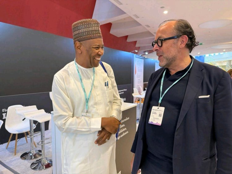 FUKashere VC Prof. Umaru A. Pate Meets with WAN-IFRA CEO