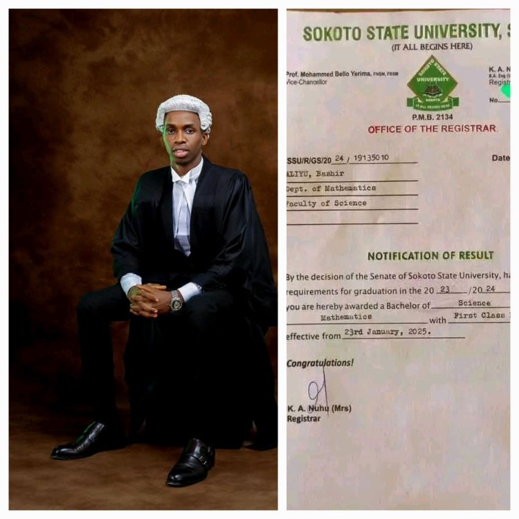 Umukoro Nyerhovwe Godetime Emerges as 2nd Best Graduating at Sokoto State University