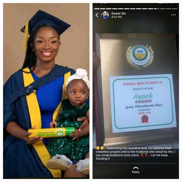Osun State University Announces Mother Ayeni Oluwabusola as Best Graduating Students With 4.80 CGPA