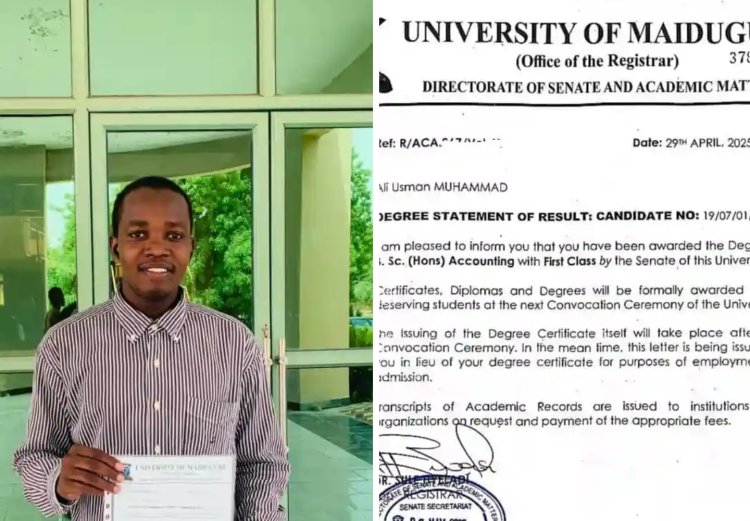 Meet UNIMAID Graduate Ali Muhammad Usman, A Paragon of Academic Excellence