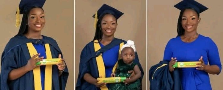 Young Nigerian Mother Balances Motherhood and Studies, Graduates as Double First-Class Lawyer
