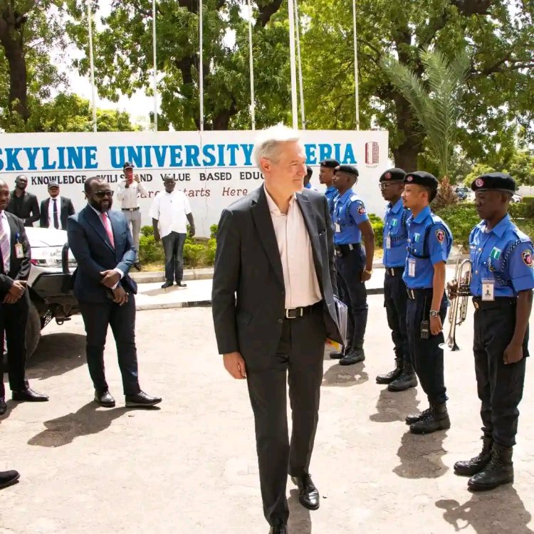 Skyline University Nigeria Hosts EU Ambassador Gautier Mignot