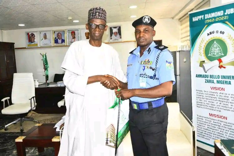 Zaria Police Chief Emphasizes Security as Collective Responsibility in Meeting with ABU New VC