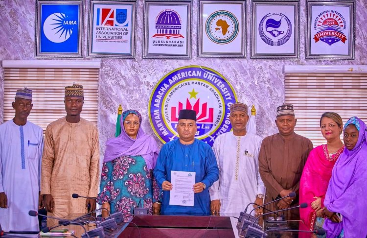 Maryam Abacha American University of Nigeria Signs MoU with Woldia University