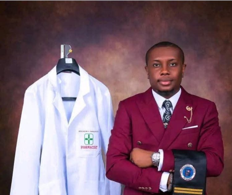 COOU Pharmacy Student Ikwuazom Emmanuel Chukwuemeka Achieves Academic Excellence With 4.93 CGPA
