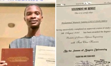 BUK Graduate Muhammad Munazir Saminu Achieves First Class Honours in Software Engineering