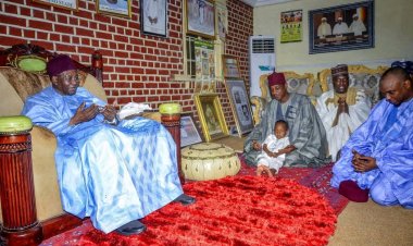 UMTH CMD Leads Delegation on Sallah Courtesy Visit to Shehu of Borno