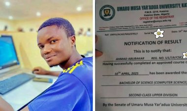 Umaru Musa Yar'adua University Student Abubakar Ahmad Excels in Computer Science