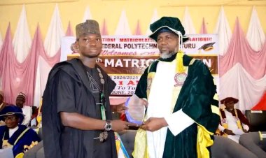Federal Polytechnic Damaturu SUG Honors Rector with Award of Dedication