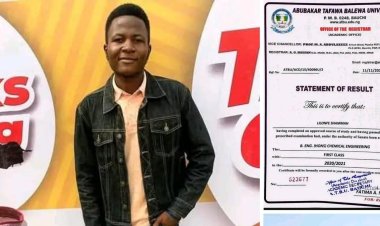 ATBU Graduate Lilonfe Shammah Achieves Outstanding Academic Success With 4.87/5.00 CGPA