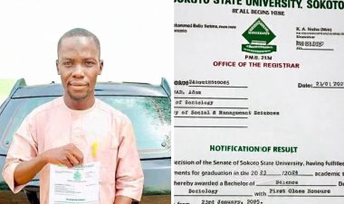 Sokoto State University Student Adam Muhammad Excels in Sociology Program