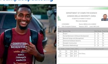 ABU First Class Graduate, Abdullahi Ahmad Achieves Academic and Sporting Excellence