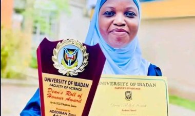Zinat Adediran Achieves Academic Excellence as Best Graduating Student of University of Ibadan