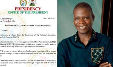 Comrade Origbo Ifeanyi Appointed as Chief Press Secretary to NAPS President