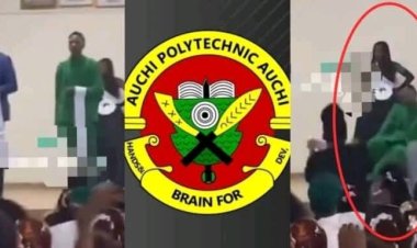 Auchi Polytechnic Student Collapses After Winning "Mr. Auchi" Pageant