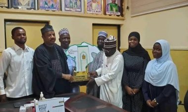 UDUS Debate Club Visits Vice Chancellor for Trophy Presentation