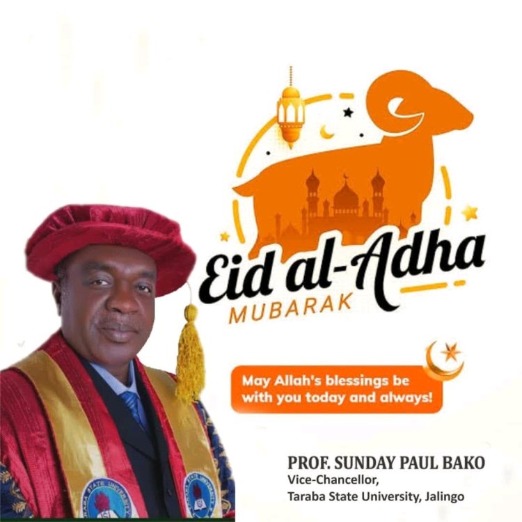 Taraba State University Extends Sallah Greetings