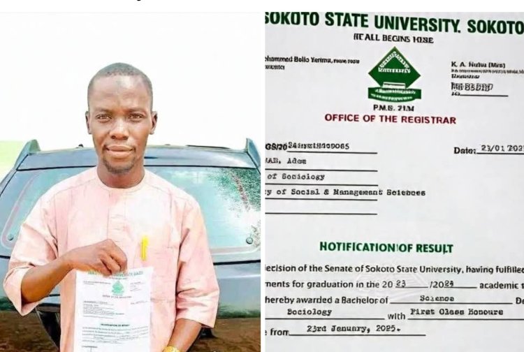 Sokoto State University Student Adam Muhammad Excels in Sociology Program