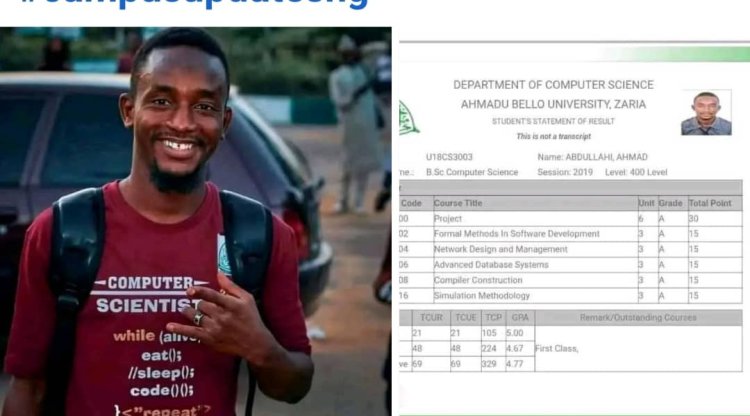 ABU First Class Graduate, Abdullahi Ahmad Achieves Academic and Sporting Excellence