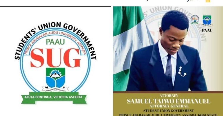 PAAU Students' Union Government Updates Leadership Structure