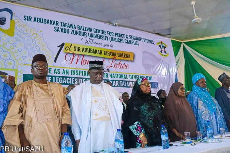 Sa'adu Zungur University Hosts Sir Abubakar Tafawa Balewa Memorial Lecture