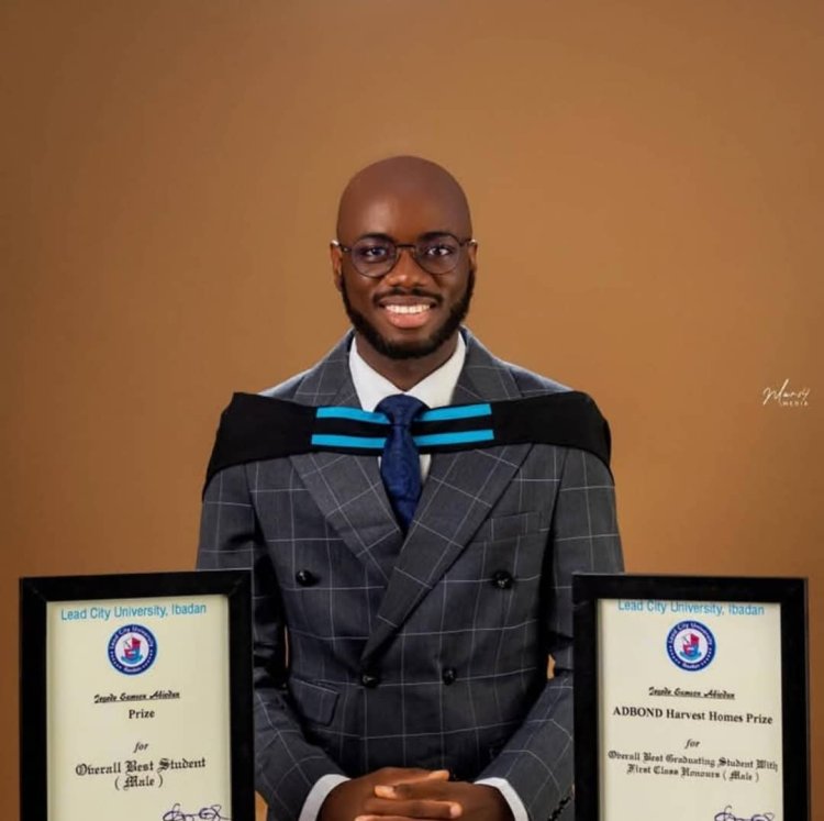 Lead City University Graduate Sct. Jegede Samson Achieves Academic Excellence as Overall Best Male Graduate